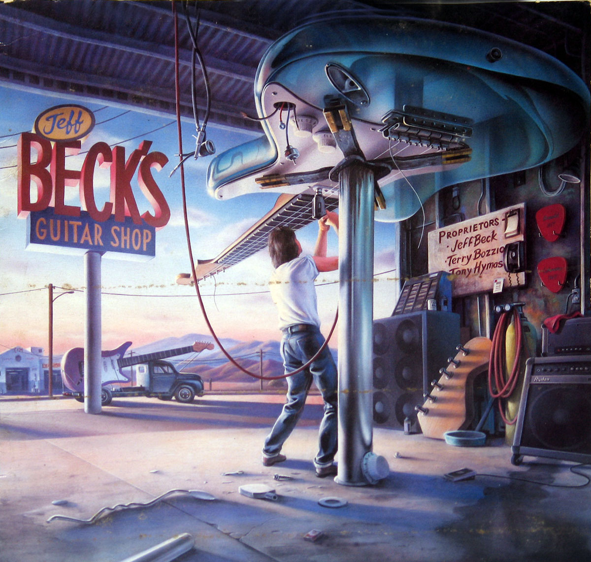 High Resolution Photo JEFF BECK'S GUITAR SHOP w/TERRY BOZZIO, TONY HYMAS 